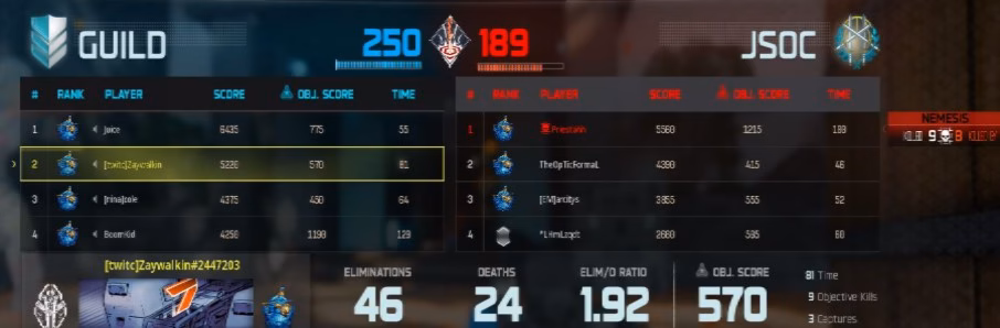 ZayWalkin scoreboard 1